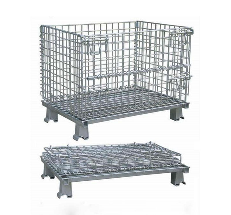 Folding storage cage