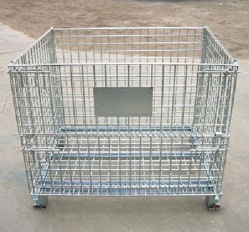 Folding storage cage