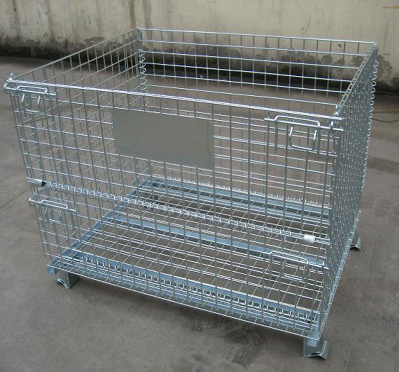 Folding storage cage